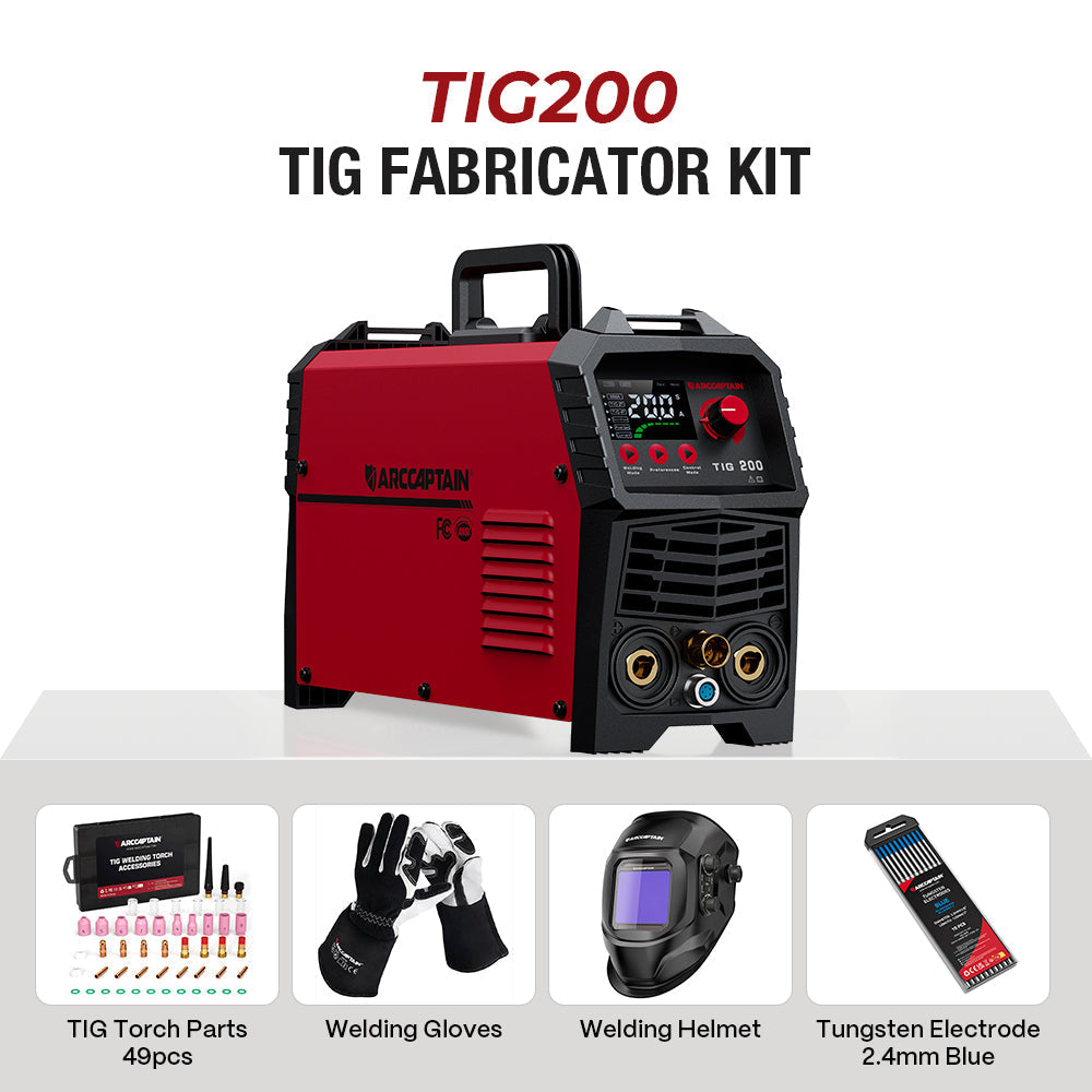 Arccaptain TIG200 DC TIG Welder HF TIG/Stick Inverter Welder