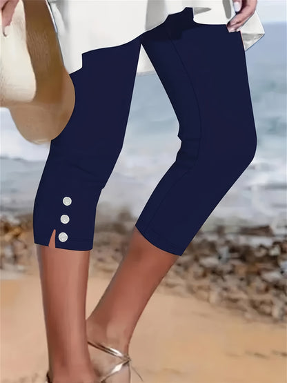 Clara Polished Stretch Capri