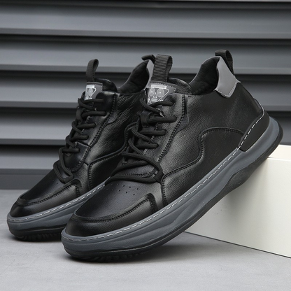 ALBERTI LEATHER TRAINERS