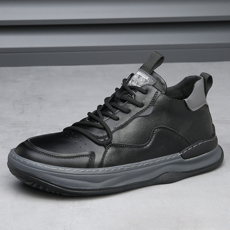 ALBERTI LEATHER TRAINERS