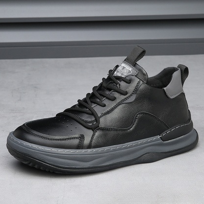 ALBERTI LEATHER TRAINERS