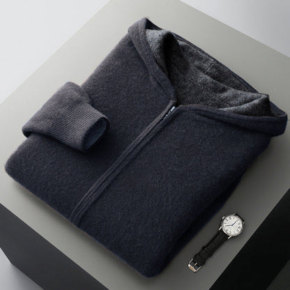CYRUS REVERSIBLE CASHMERE HOODIE