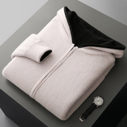 CYRUS REVERSIBLE CASHMERE HOODIE