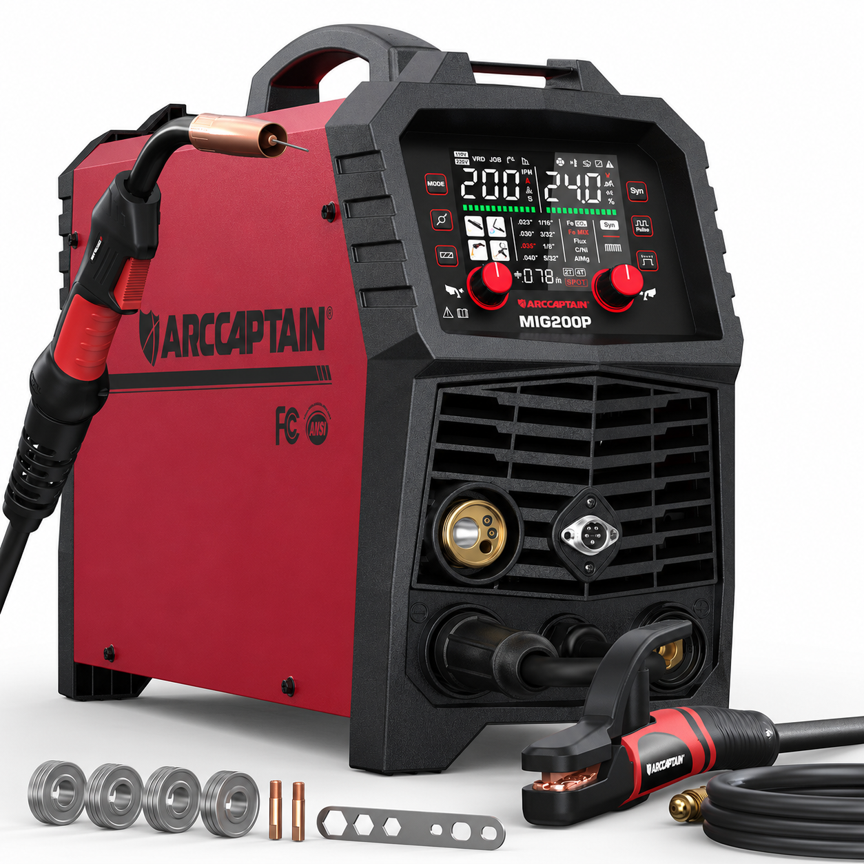 Arccaptain MIG200P Pulse MIG Welding Machine