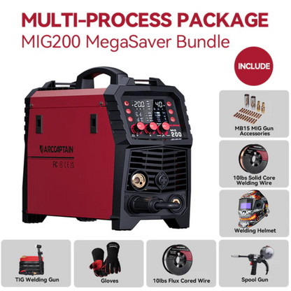 Arccaptain MIG200 Multi Process MIG Welder User-Friendly