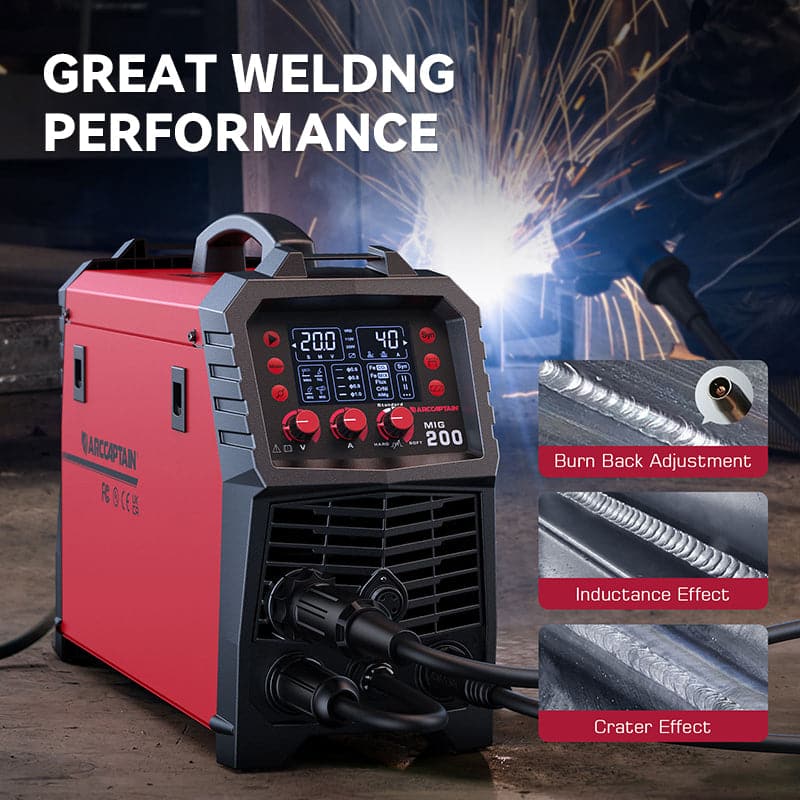 Arccaptain MIG200 Multi Process MIG Welder User-Friendly