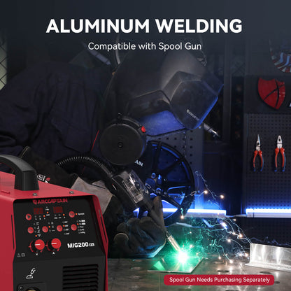 Arccaptain MIG200 Fit Affordable Multifunctional MIG Welder For Beginners