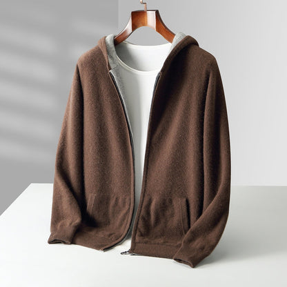 CYRUS REVERSIBLE CASHMERE HOODIE
