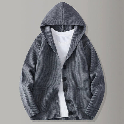 STIRLING HOODED KNIT CARDIGAN