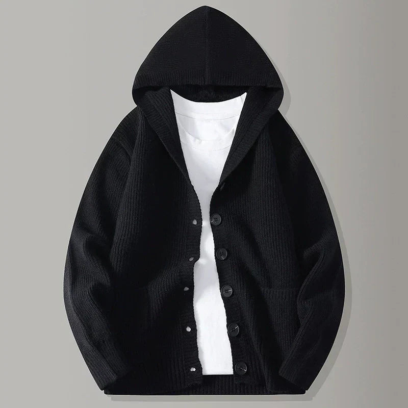 STIRLING HOODED KNIT CARDIGAN
