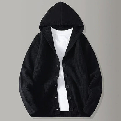 STIRLING HOODED KNIT CARDIGAN