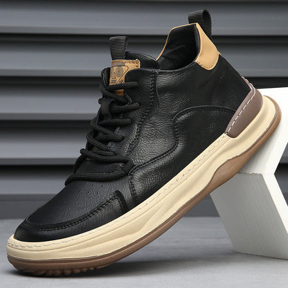ALBERTI LEATHER TRAINERS