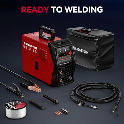 Arccaptain MIG145 Pro Portable 3 in 1 Flux Core Welder