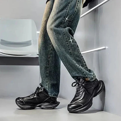 ALVERTON LEATHER TRAINERS