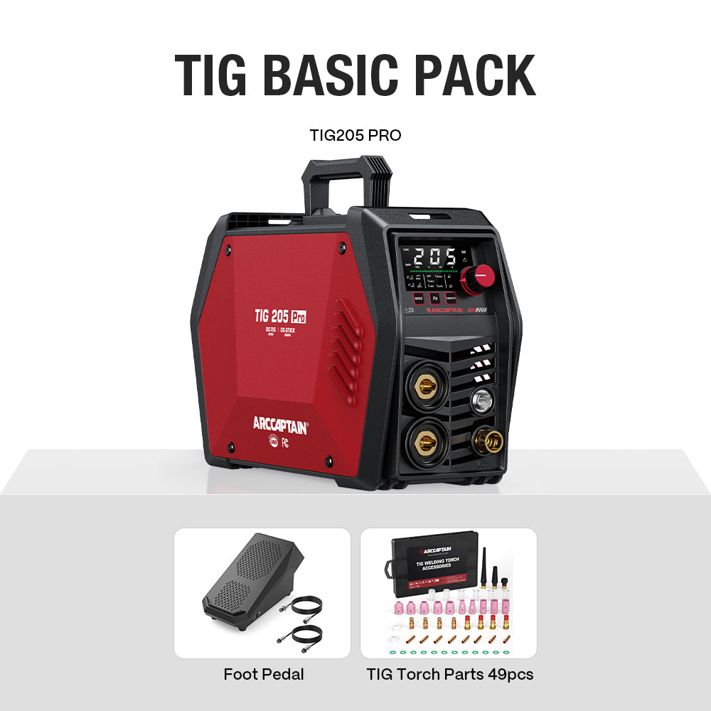 Arccaptain TIG205 Pro DC TIG Spot Cold Welder