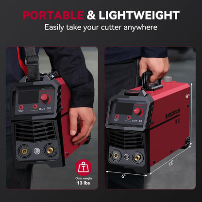 Arccaptain CUT50 HF Start Portable Plasma Cutter 220/110v