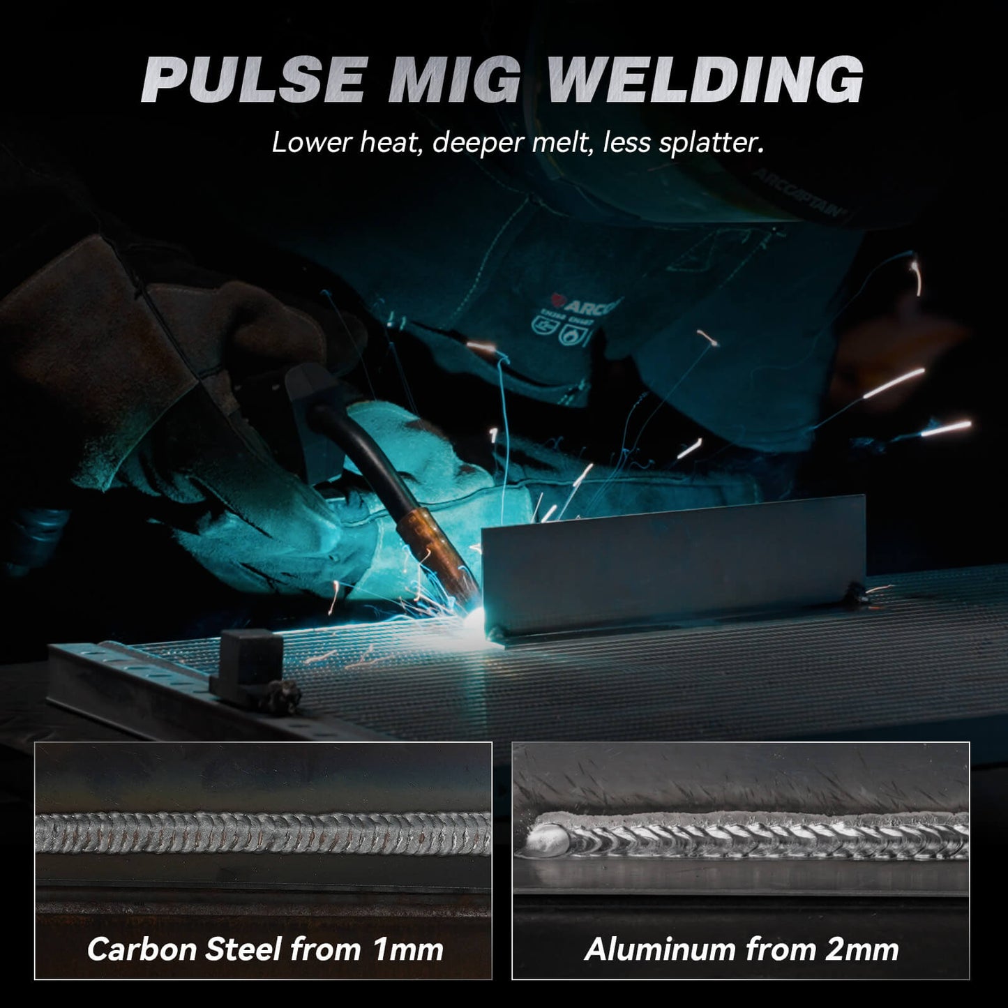 Arccaptain MIG200P Pulse MIG Welding Machine