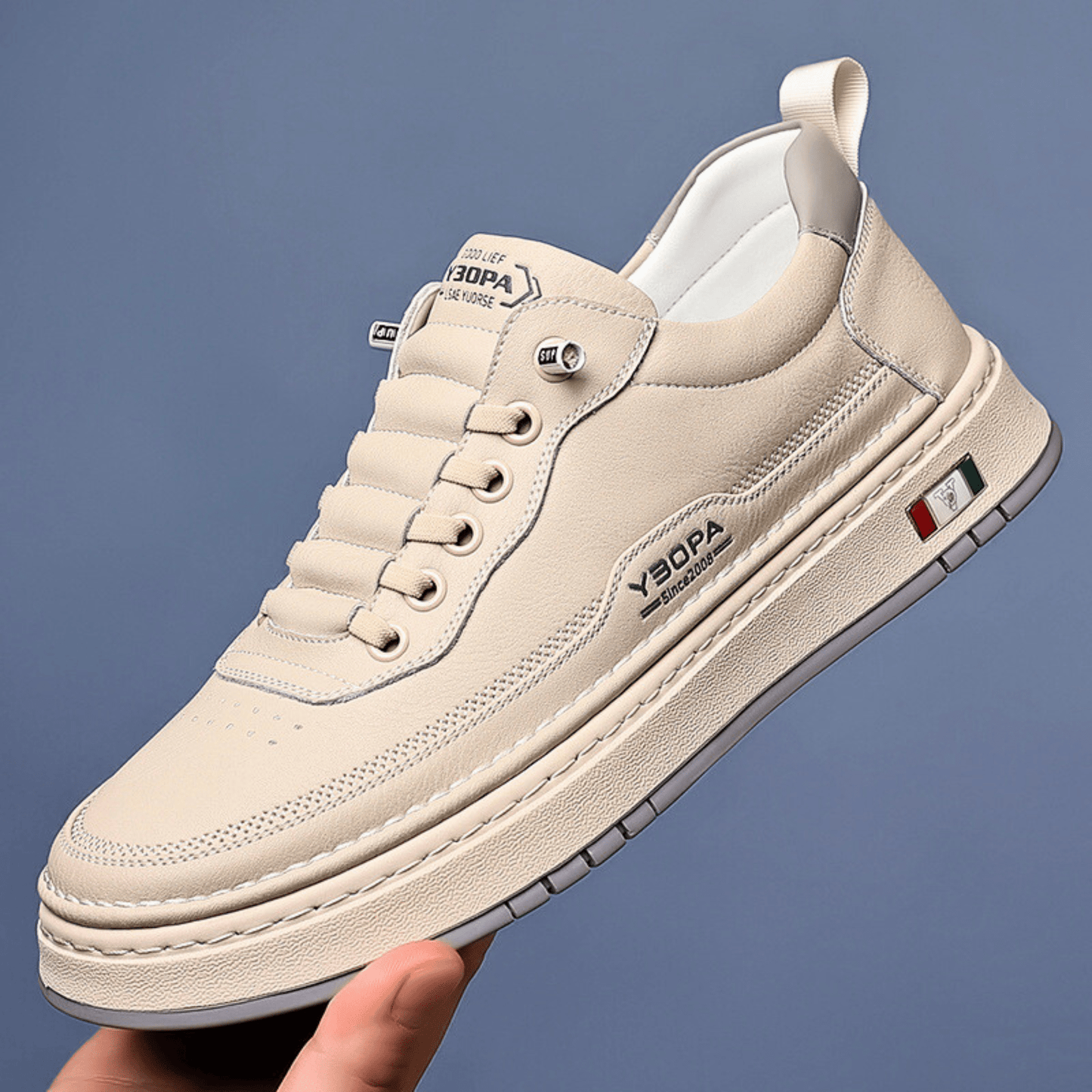 RODERICK LEATHER TRAINERS