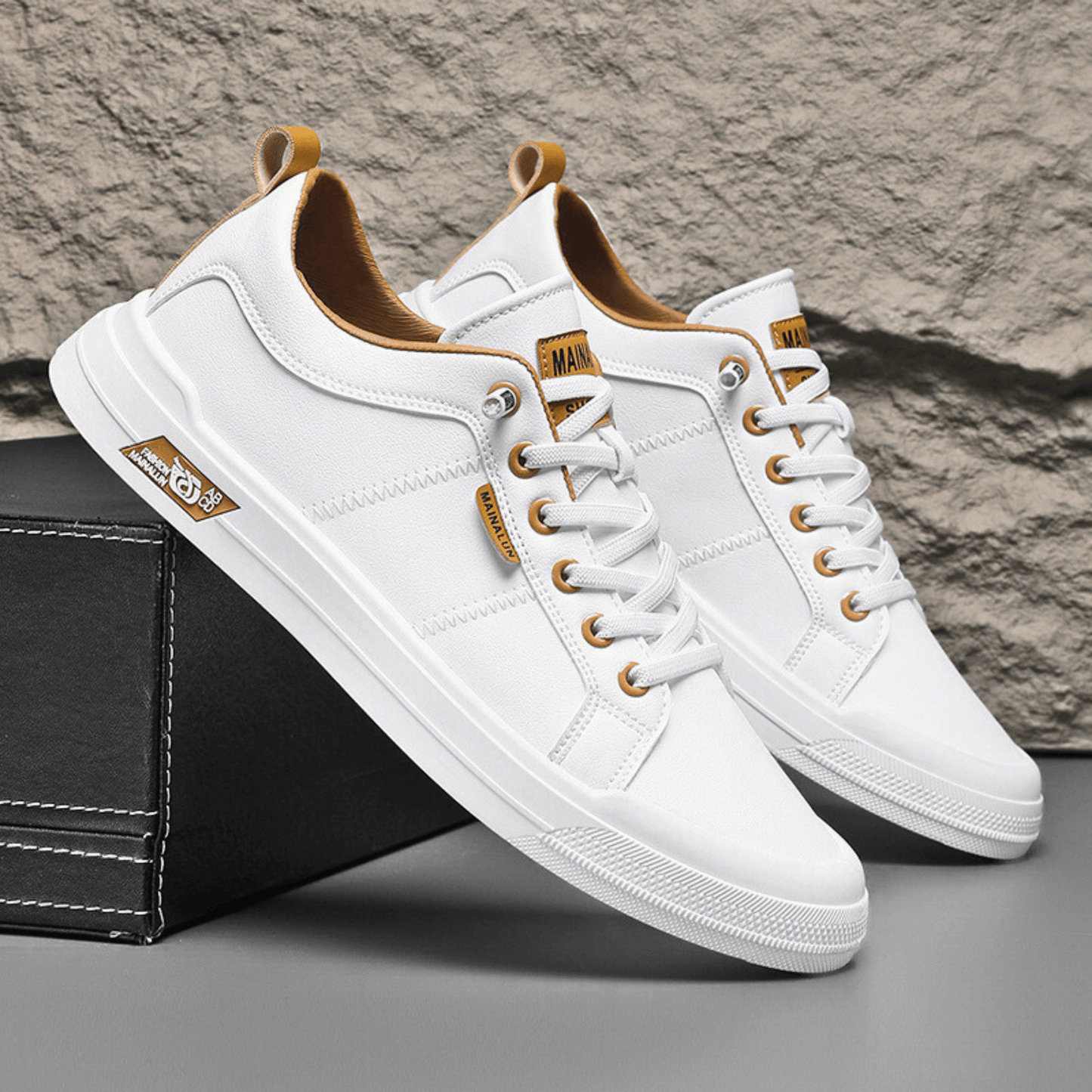 HARRINGTON LEATHER TRAINERS